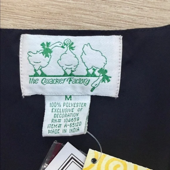 Vintage Quacker Factory Sequin Bees Floral Vest - Picture 2 of 5